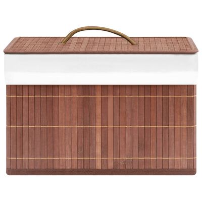 vidaXL Škatle za shranjevanje iz bambusa 4 kosi rjave