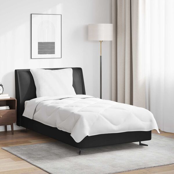 vidaXL Poletna odeja z blazino 2 pcs Bela Mikrovlakna