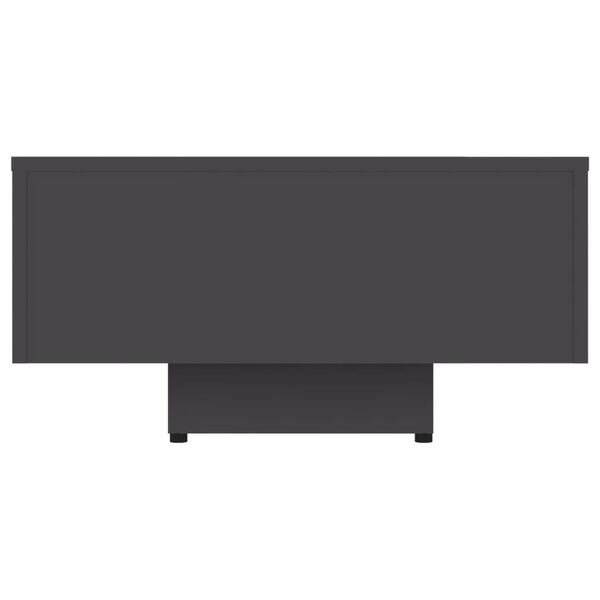 vidaXL Klubska mizica siva 100x49,5 x31 cm inženirski les