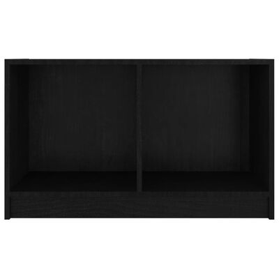 vidaXL TV omarica črna 70x33x42 cm trdna borovina