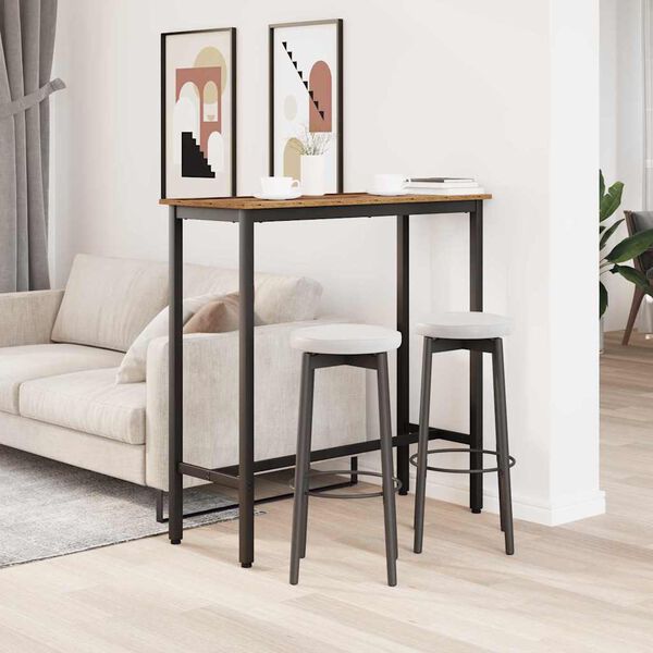 vidaXL miza Star les 100 x 40 x 100,5 cm Inženirski les in jeklo