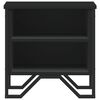 vidaXL Nočna omarica črna 2 kosa 40x30x40 cm inženirski les