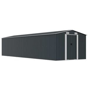 vidaXL Vrtna lopa antracitna 257x779x181 cm pocinkano jeklo