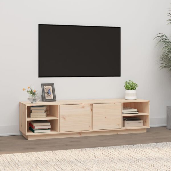 vidaXL TV omarica 156x40x40 cm trdna borovina