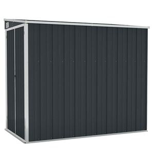 vidaXL Vrtna lopa antracitna 118x194x178 cm jeklo