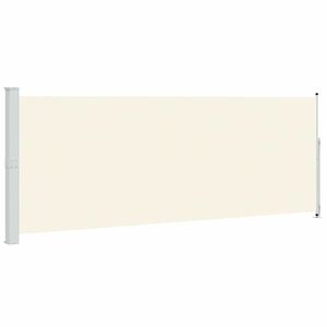vidaXL Zložljiva stranska tenda za teraso 180x500 cm krem
