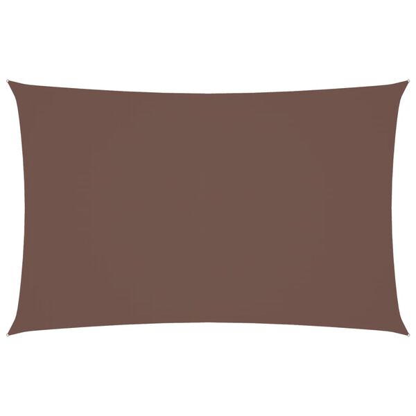 vidaXL Senčno jadro oksford blago pravokotno 5x8 m rjavo