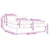 vidaXL Otomanski posteljni okvir z vzmetnicami siv 180x200cm žamet