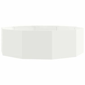 vidaXL Cvetlično korito Bela 120 x 120 x 35 cm Jeklo