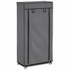 vidaXL Omarica za čevlje s pokrivalom blago 58x28x106 cm siva