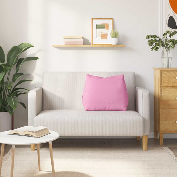 vidaXL Poglavni vzglavnik Roza 60 x 20 x 50 cm blago