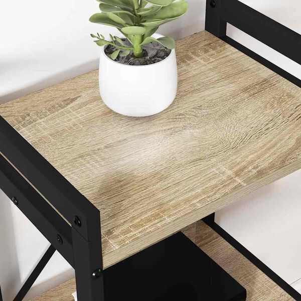 vidaXL Knjižna polica Sonoma hrast 40 x 30 x 50 cm Konstruiran les