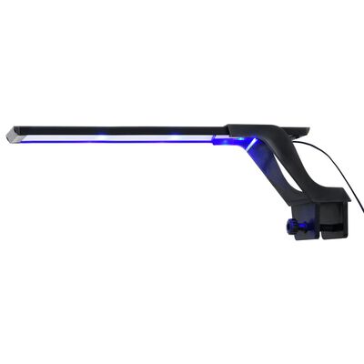vidaXL LED svetilka za akvarij s spono 35-55 cm modra in bela
