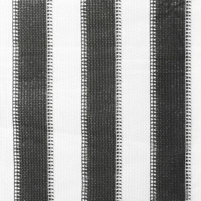 vidaXL Zunanje rolo senčilo 60x140 cm antracit in bele črte