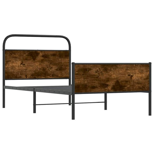 vidaXL Posteljni okvir brez vzmetnice 100x190 cm sonoma hrast inž. les