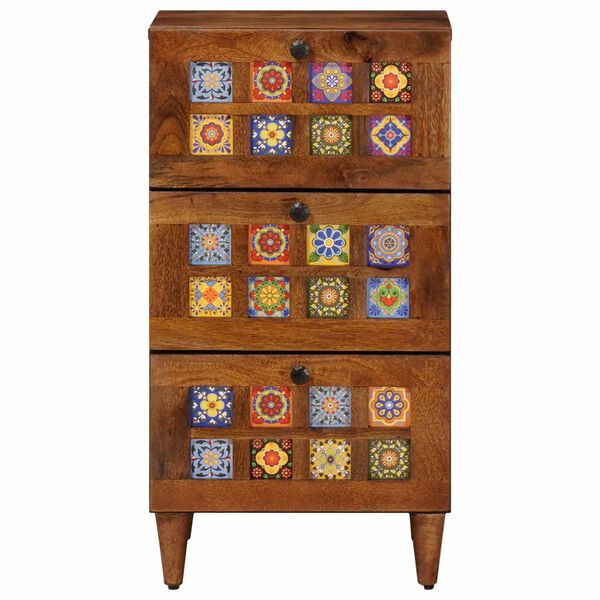 vidaXL Strani &scaron;al s predalom Oreh 40 x 33 x 75 cm Masiven les manga