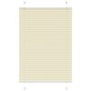 vidaXL Plisirana žaluzija Cream 85x100 cm Širina tkanine 84,4 cm