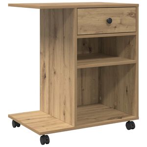 vidaXL Stojalo za tiskalnik Artisan hrast 60 x 40 x 68,5 cm