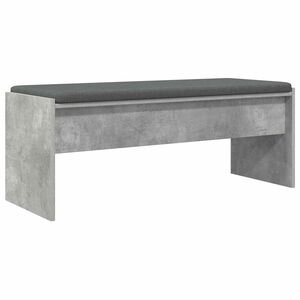 vidaXL Haldna klop z blazino Betonsko siva 103 x 38 x 40 cm