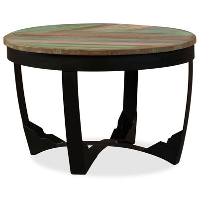 vidaXL Klubska mizica iz trdnega predelanega lesa 60x40 cm