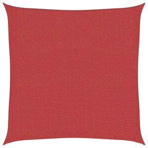 vidaXL Senčno jadro 160 g/m&sup2; rdeče 2x2 m HDPE