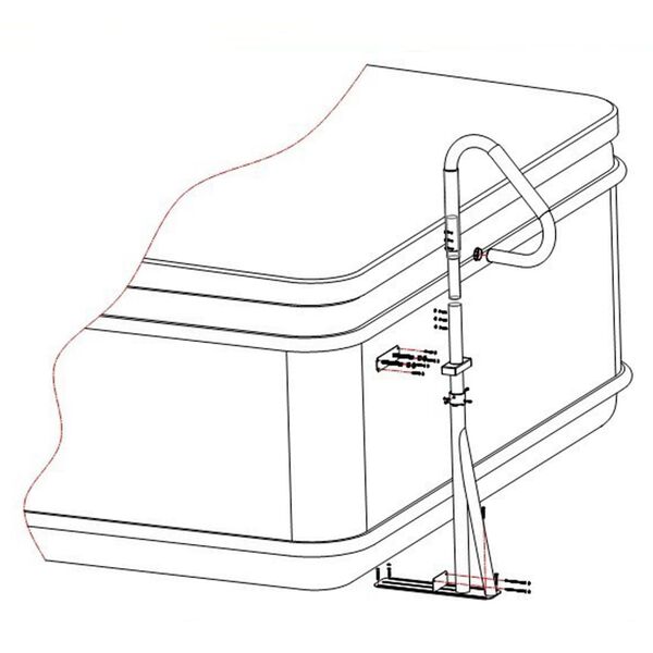Infinity Ročaj za masažno kad