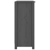 vidaXL Komoda siva 70x35x80 cm trdna borovina