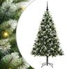 vidaXL Umjetno božično drevo s snežno oblogo 300 LED Toplo bela