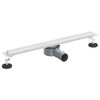 vidaXL 360&deg; odtok za tu&scaron; s tankskim modelom Srebrna 60 cm