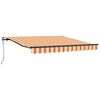 vidaXL Retraktilna tenda Rumena in oranžna 300 x 250 cm