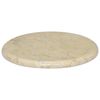 vidaXL Mizna plo&scaron;ča krem &Oslash; 40x2,5 cm marmor