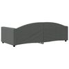 vidaXL Raztegljiva postelja temno siva 90x200 cm blago