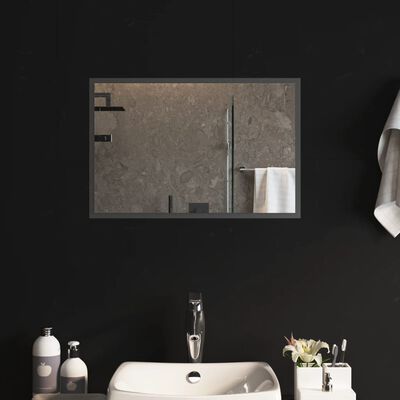 vidaXL LED kopalniško ogledalo 60x40 cm