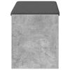 vidaXL Haldna klop Beton Siva 83 x 38 x 45 cm Oblikovan Les in Tkanina