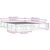vidaXL Posteljni okvir 135x190 cm trden les