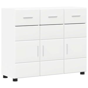 vidaXL Strani &scaron;al FLORIN Bela 88,5 x 30,5 x 73 cm Konstruiran les