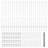 vidaXL Ograja s stebrom srebrna 1,4 x 50 m Jeklo