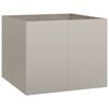 vidaXL Planter Rusty 100x100x80 cm Vremensko odporno jeklo
