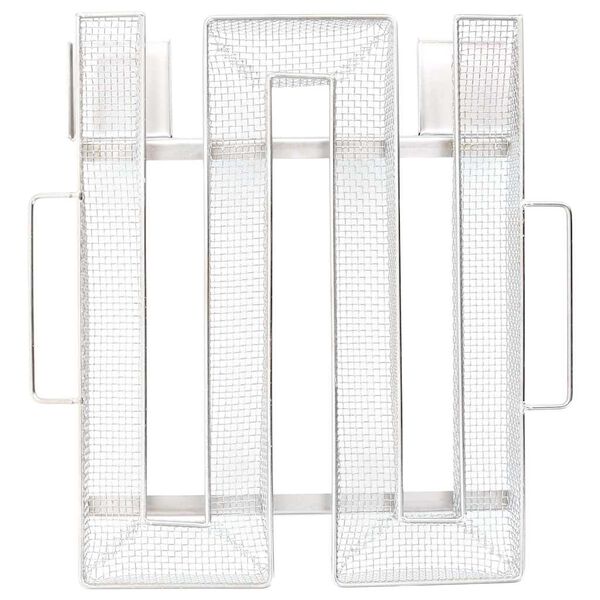 vidaXL Generator hladnega dima 4-stranski 22,5 cm nerjaveče jeklo