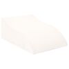 vidaXL Blazina za noge Bela 68 x 41 x 24 cm PU pena