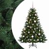 vidaXL Umetna božična jelka z bučko 150 cm 150 LED Toplo bela