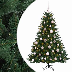 vidaXL Umetna božična jelka z bučko 150 cm 150 LED Toplo bela