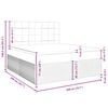vidaXL Box spring postelja z vzmetnico temno modra 200x200 cm žamet