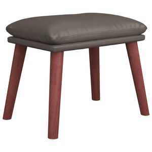 vidaXL Stolček za noge siv 45x29,5x35 cm umetno usnje
