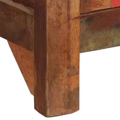 vidaXL Komoda s policami iz trdnega predelanega lesa 65x30x180 cm