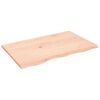 vidaXL Kopalni&scaron;ki pult 80x50x2 cm neobdelan trden les