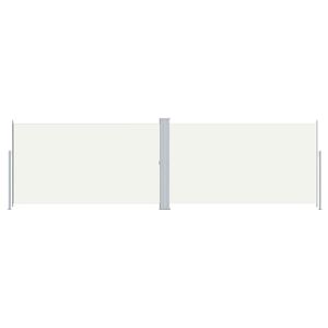 vidaXL Zložljiva stranska tenda krem 180x600 cm