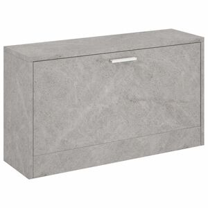 vidaXL Regal za čevlje betonsko siv 80x24x45 cm inženirski les