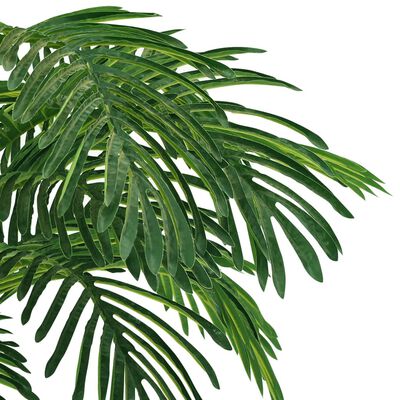 vidaXL Umetna palma cikas z loncem 140 cm zelena