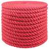 vidaXL Vrv iz jute 24 mm Rdeča 100% Tossa jute